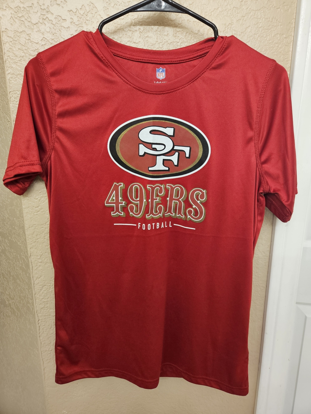 San Francisco 49ers Youth Red Football Tee